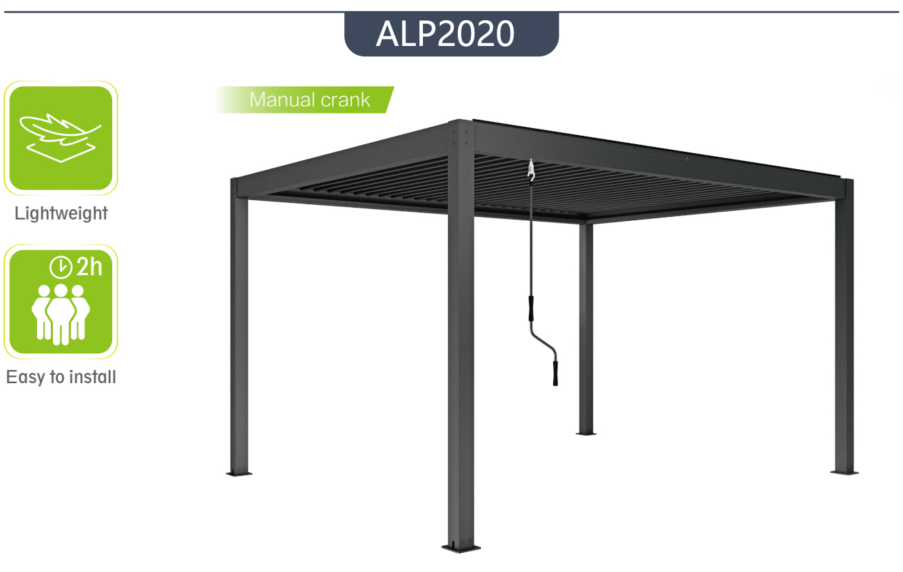 Standard Color Options Of Pergola