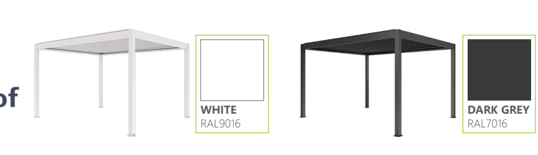 Standard Color Options Of Pergola