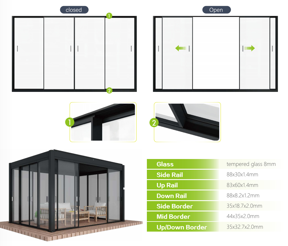 Standard Color Options Of Pergola