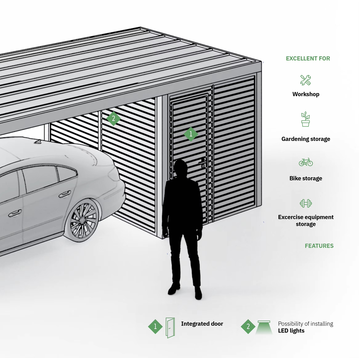 Gazebo for Car Parking