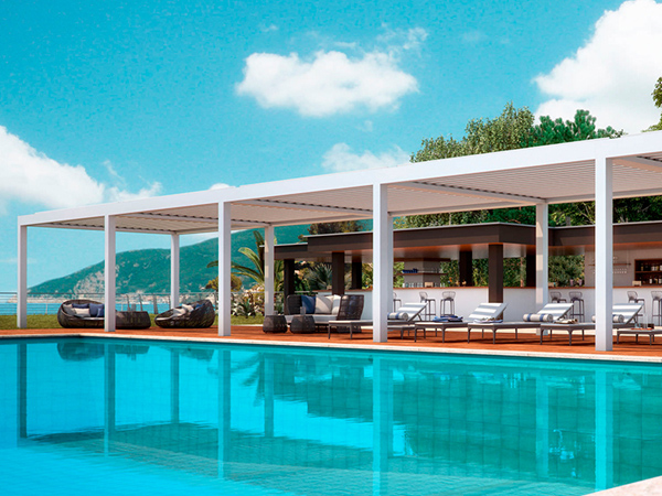 Poolside Pergola