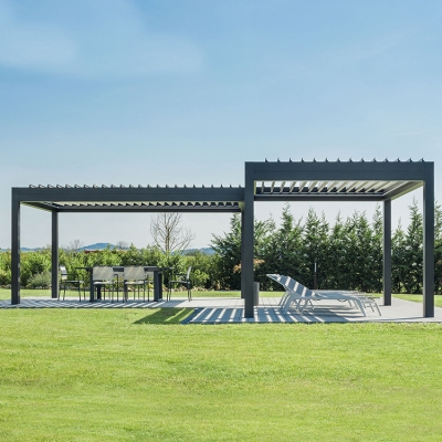 Motorized adjustable terrace roof diy garden pergolas aluminium outdoor