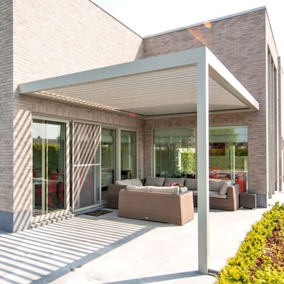Modern design waterproof aluminium pergolas and gazebos outdoor