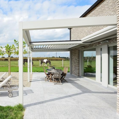 Patio roof aluminum motorized cover waterproof pergola roof