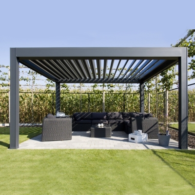 Waterproof bioclimatic shade terrace gazebo motorized patio pergola price