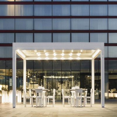Sunshade aluminium garden louvre roof pergolas and gazebos outdoor