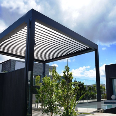 Pergola metal adjustable electric aluminum patio cover louver pergolas roof