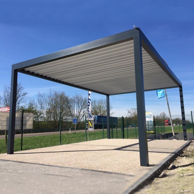 Electric louver roof garden aluminum bioclimatic pergolas kits and gazebos outdoor
