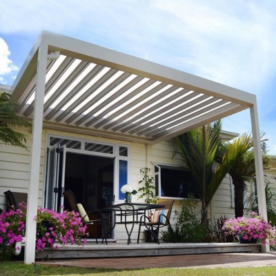 Adjustable shutter aluminum louver gazebo patio pergola kits 3x3