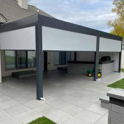 DIY Customized patio cover vergola waterproof pergola louver