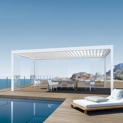 Modern Garden metal gazebo pergolati aluminium pergola