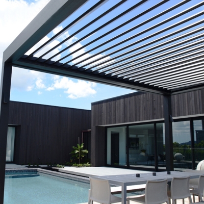 Waterproof Garden Louver Roof Pergola Outdoor Gazebo Motorized Adjustable Aluminum Price Pergola