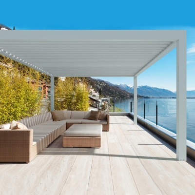 Factory Bottom Price Customized Square Tube Pergola Waterproof Aluminum Pergolas