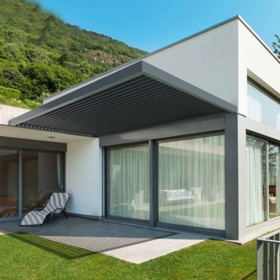 Waterproof louver roof pergola aluminum patio covers pool roofing system price