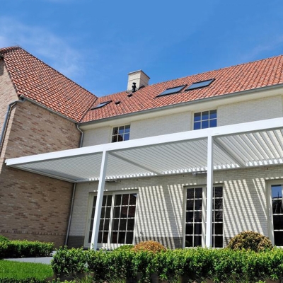 Outdoor Opening Roof Louver Waterproof Louvered Roof Pergola Aluminum 4x3