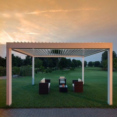 Opening pergolux louver roof sun shade gazebo pergolas aluminum design