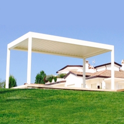 Electric Louvre Roof Pergola Aluminum Waterproof Gazebo Outdoor