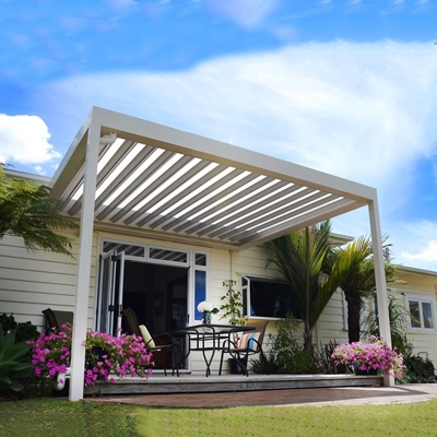 Patio louver roofing systems garden aluminium louvre pergola bioclimatica