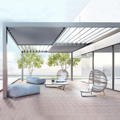 Automatically louver roof aluminum profile pergola covers awning