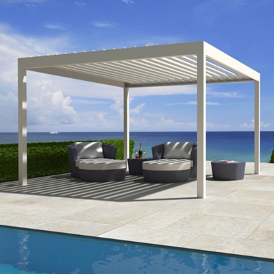Garden louver roof system pergola aluminium outdoor waterproof patio cover