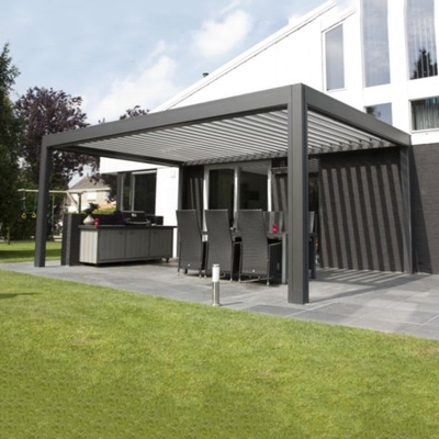 Waterproof covers sunshade louvered roof gazebo bioclimatic pergolas price for terrace restaurants