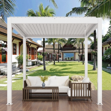 Garden Louvred Roof Patio Metal Gazebo Pergola Outdoor Aluminum Arches Bioclimatic Pergole
