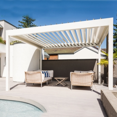Waterproof Louver Roof Outdoor Gazebo Garden Bioclimatic Aluminium Pergola