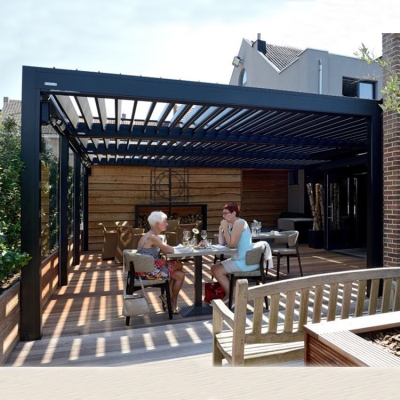 aluminium garden waterproof garden pavilion 4x4