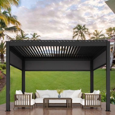 10Feet x 13Feet Manual Outdoor High Quality Aluminium Pergola