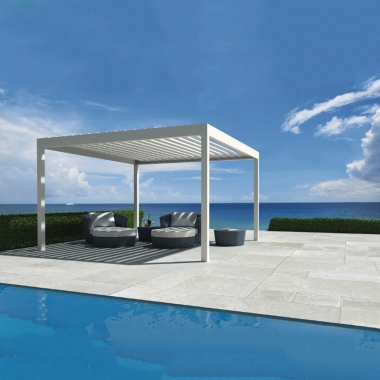 Greenawn Eco Friendly Waterproof Pergola Aluminum Slats With Electric System