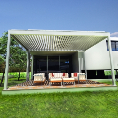 Garden Pergola Aluminium Bioclimatic Outdoor Pergola For Sunshade