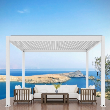 Modern Design Aluminium Waterproof Metal Pergola Patio Outdoor Furniture
