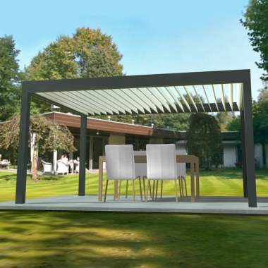 Easily Assembled Waterproof Garden Pavilion Aluminum Outdoor Pergola