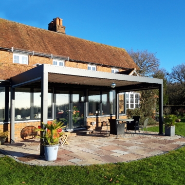 outdoor motorized pergolas system aluminium blade pegola pergola