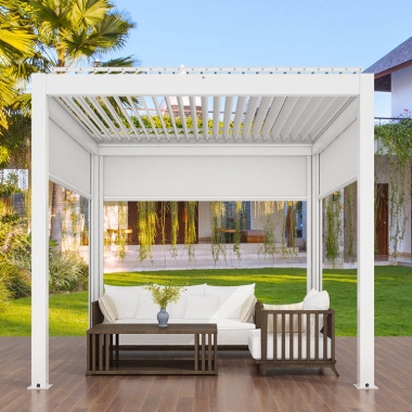 6x3 6x5 retractable pergola roof awning aluminum pergola bois