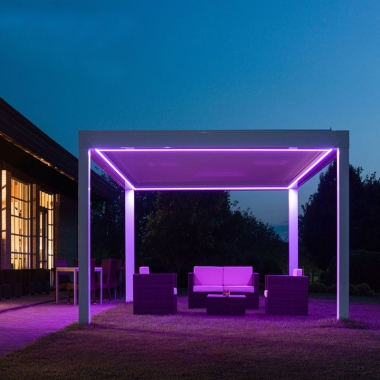 Customized size aluminium Louvered pergola awning roof system