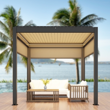 outdoor aluminum metal fence panels arches arbours pergola