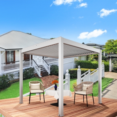 Customized Automatic Gazebo Pergola Modern Outdoor Patio With Garden Outdoor Furniture