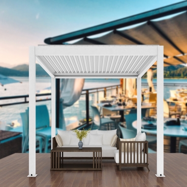 Aluminum Remote Control Roof Pergola 3x3 3x4 4x4 6x4m