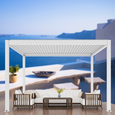 Bioclimatica Outdoor Aluminum Arches Arbours Retractable Pergolas Louver
