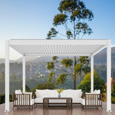Modern Automatic Patio Gazebo Outdoor Bioclimatic Aluminium Pergola Garden Greenhouses