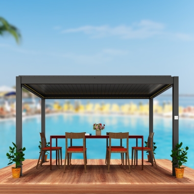 pargola outdoor waterproof metal pergola arbor
