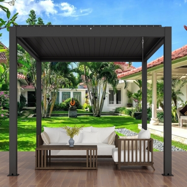 For E-Commerce Pergolagol Bioclimat Waterproof Aluminum Louver Roof Pergola