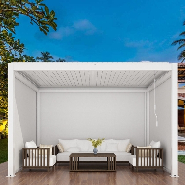 For E-Commerce Diy Pergola Designs China Supplier Roof System Louvered Pergola Cover
