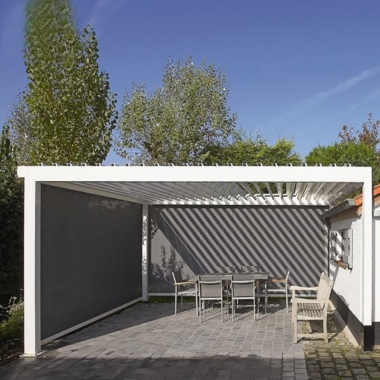 Freestanding & Wall Mounted Sunshade Rainproof Aluminium Louver Pergola Roof Outdoor For Living Areas