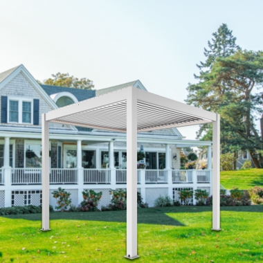 Best Selling Garden Motorized Aluminum Opening Louvered Pergola outdoor furniture