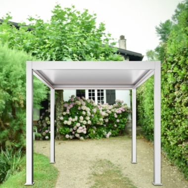Garden Motorized Opening Roof System Waterproof Aluminum Pergola Gazebo Louvers Garden Gazebo Manufacturer