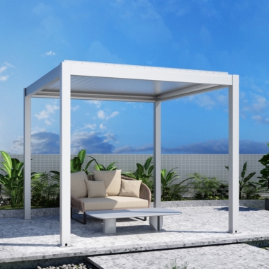 best outdoor furniture Waterproof Motorized Aluminum Pergola