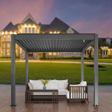 OEM ODM Aluminum Terrace Bioclimatic Pergolas garden furniture