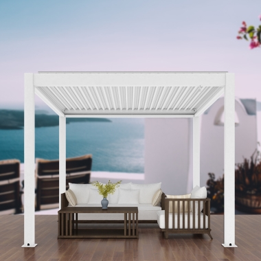 backyard gazebo Sunshade waterproof outdoor motorized gazebo pergola